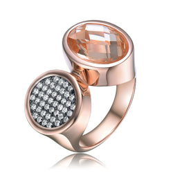 Rose Gold Plated Morganite Ring