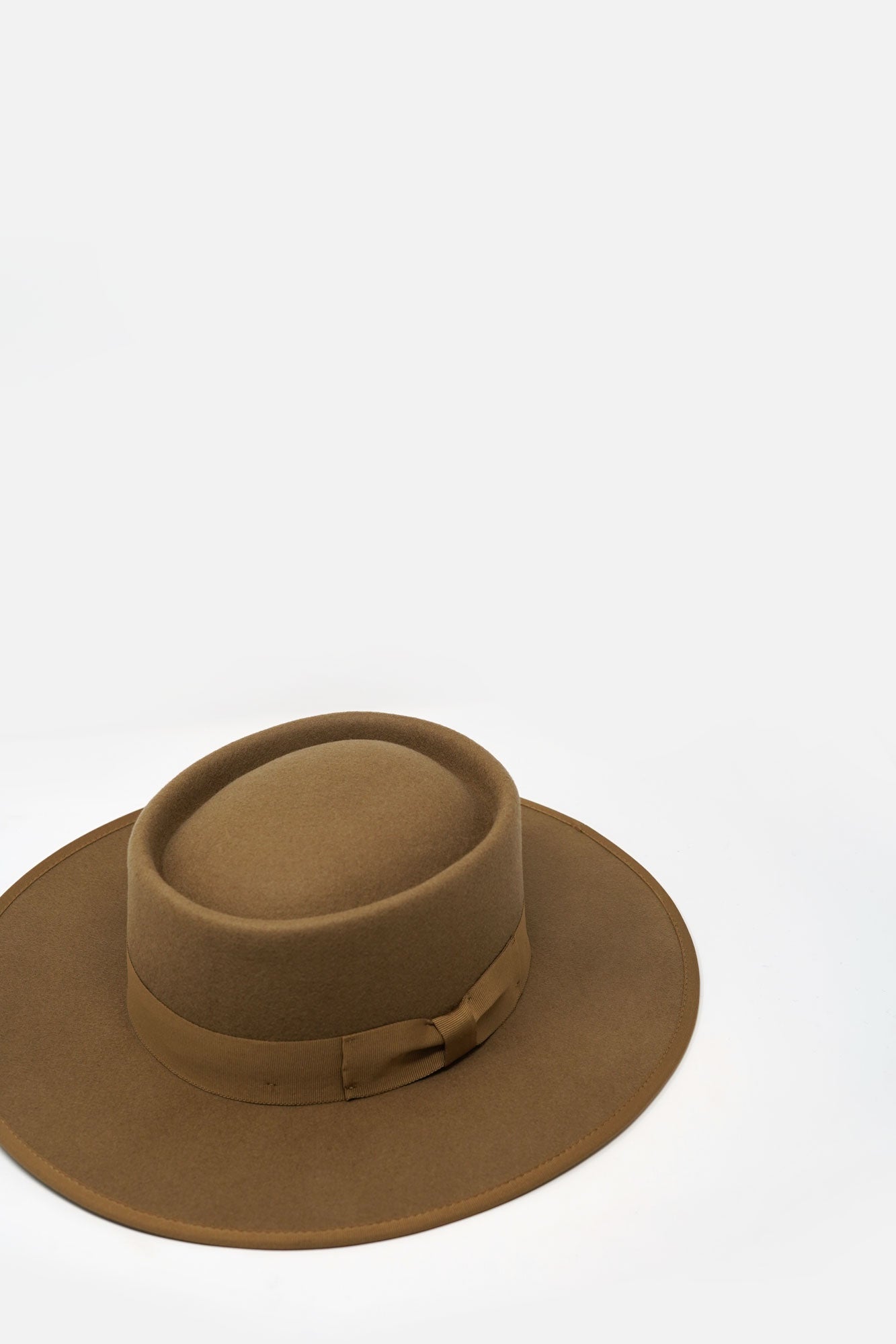 Benezet Wool Felt Boater Hat - Brown