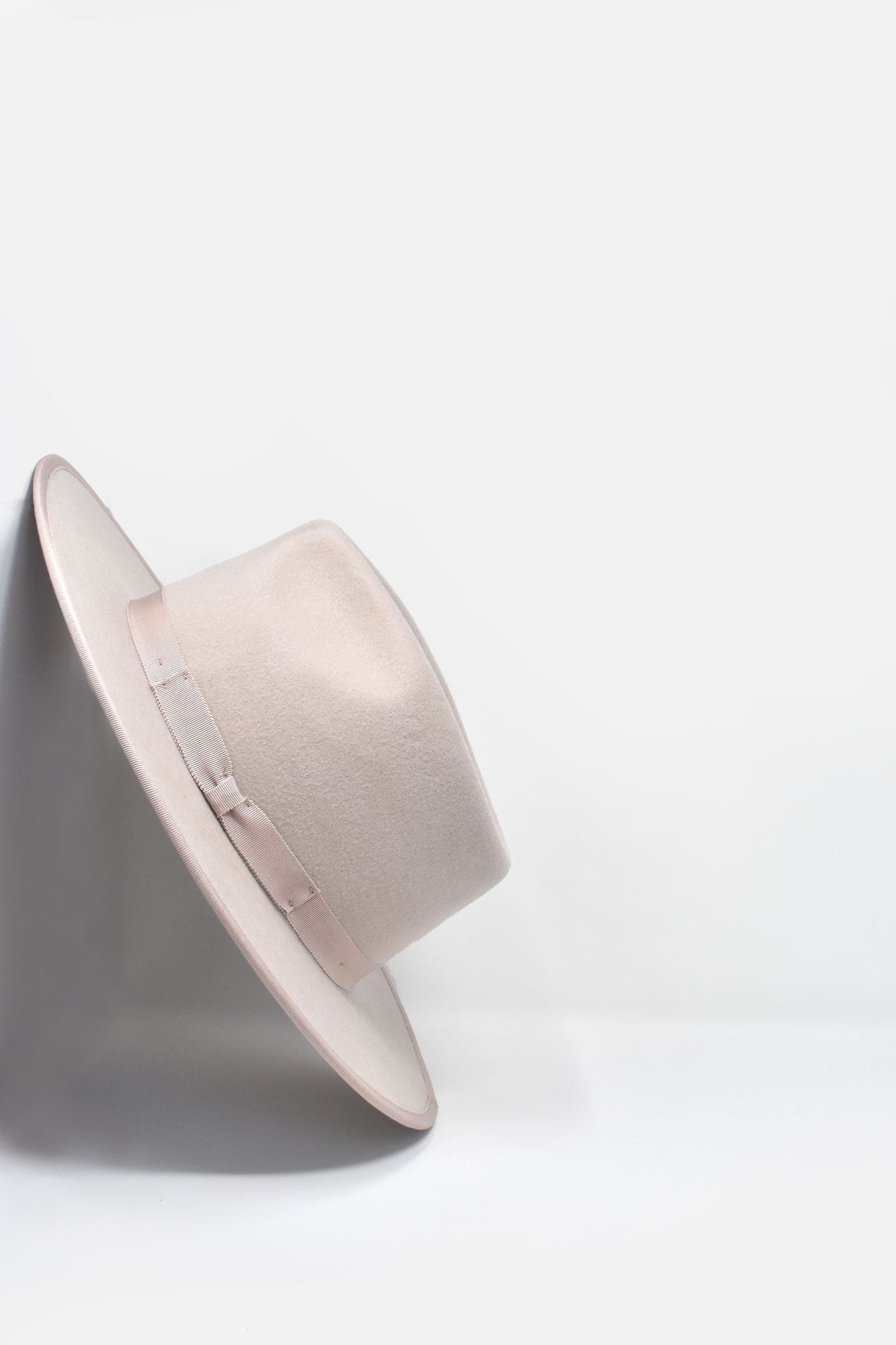 Benezet Wool Felt Boater Hat - Soft store Pink