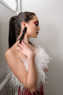 Feather Crop Tube Top