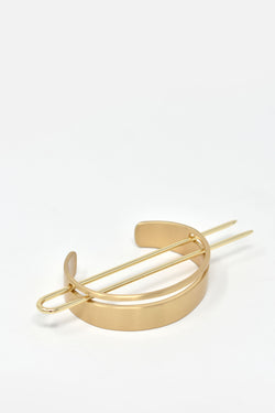 Le Luxe Hair Brass Cuff & Pin