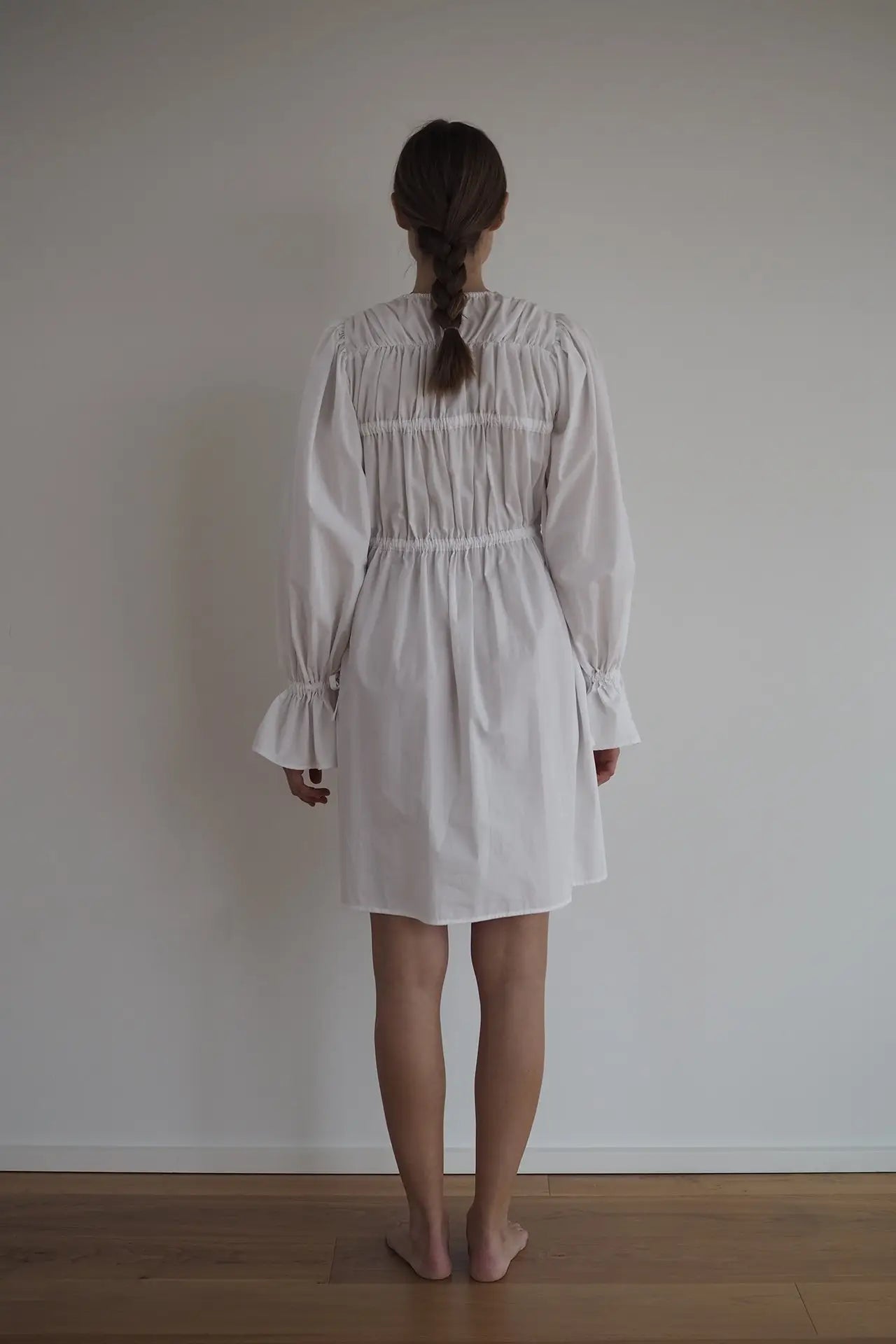 Anne 100% Organic Cotton White Dress