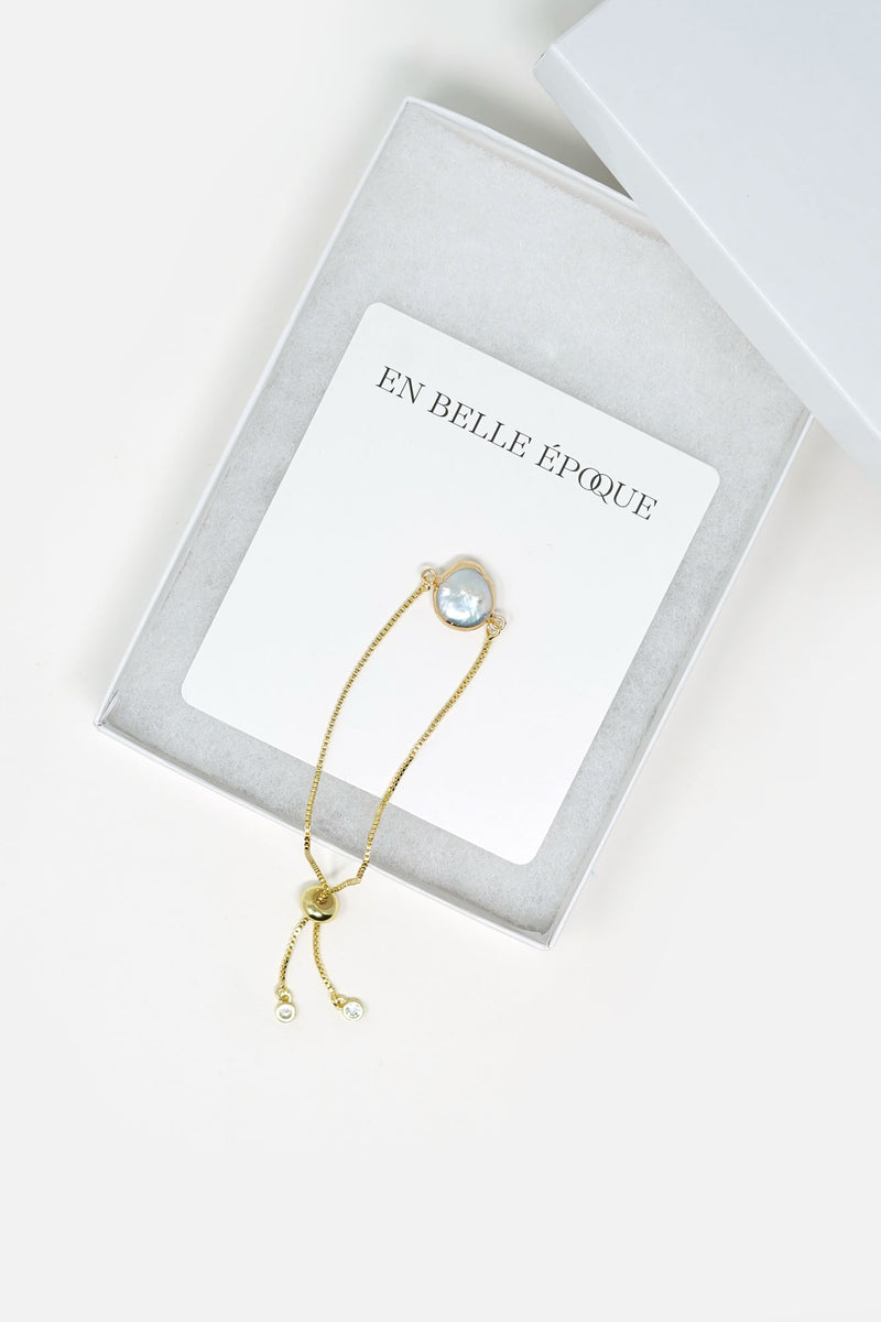 Olivie Gold-Plated Pearl Bracelet