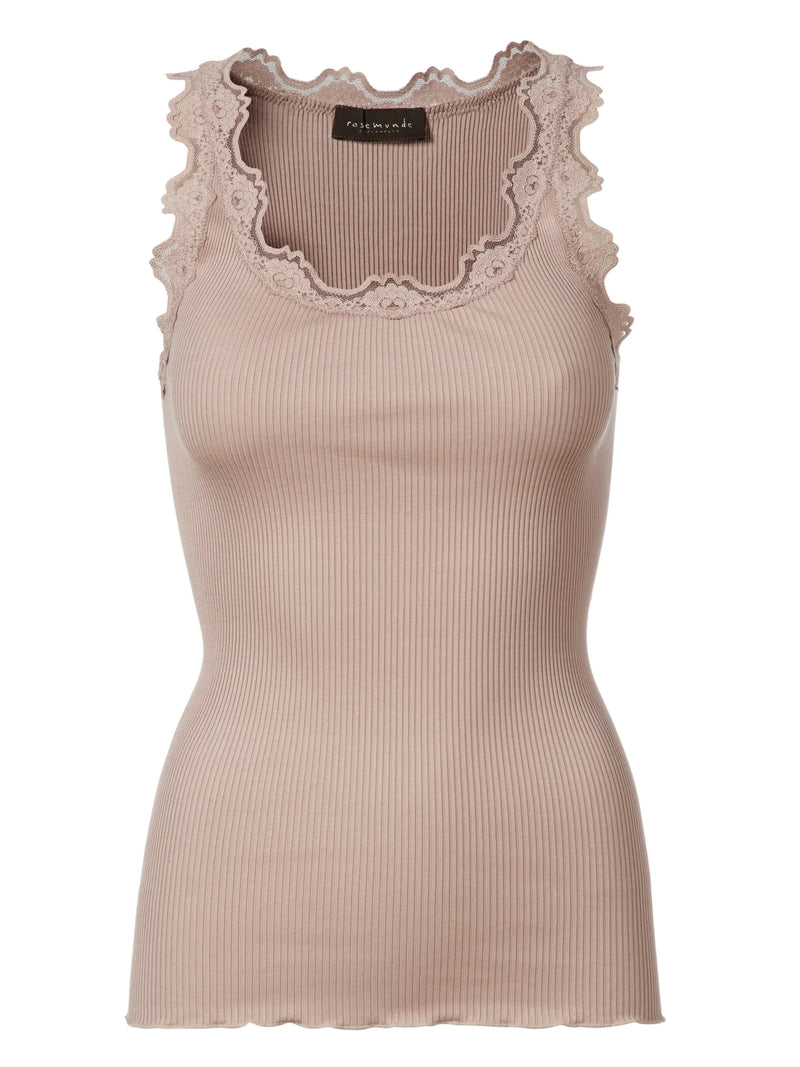 Silk Blend Cami With Lace