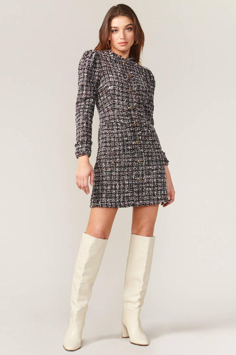 Dawn Tailored Tweed Dress