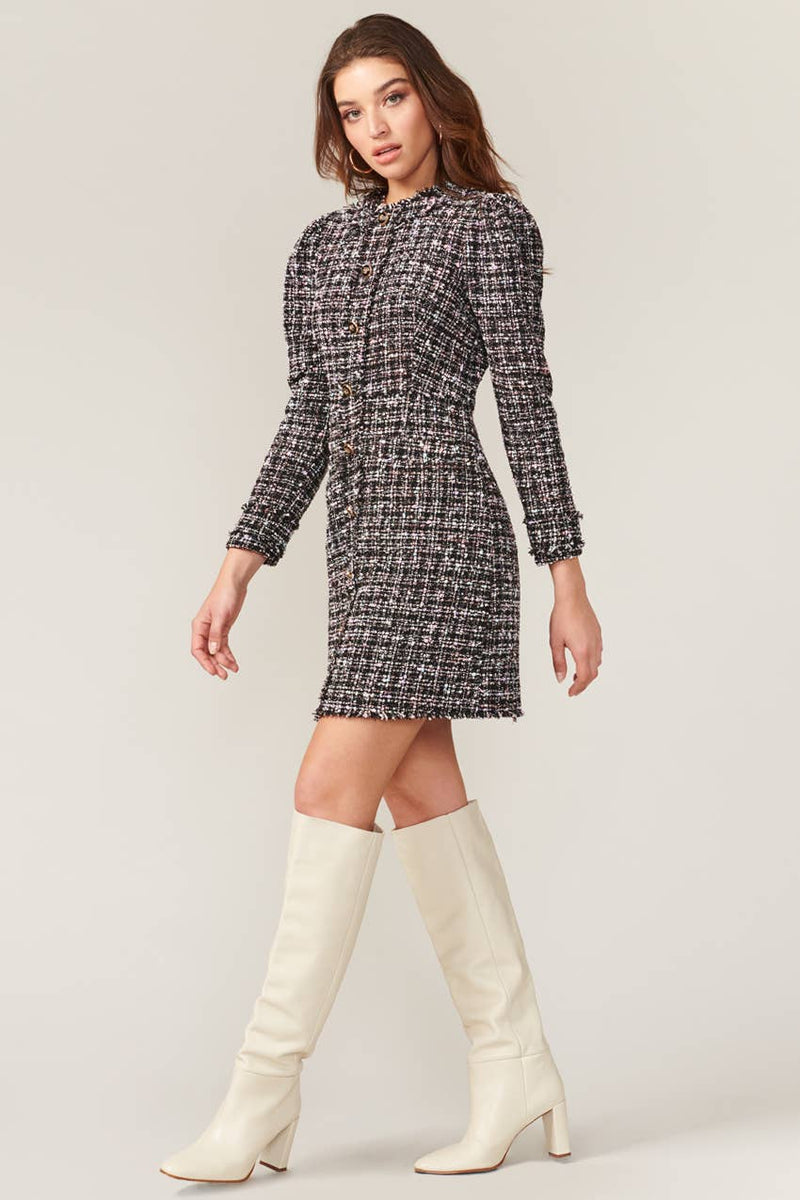 Dawn Tailored Tweed Dress